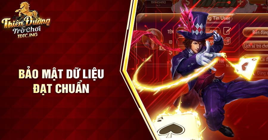 Bảo mật dữ liệu của cổng game đúng tiêu chuẩn quốc tế