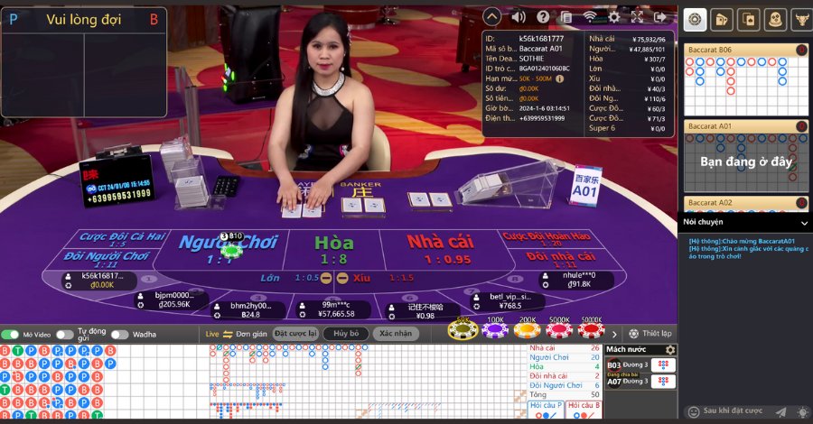 Baccarat tại XG trực tuyến